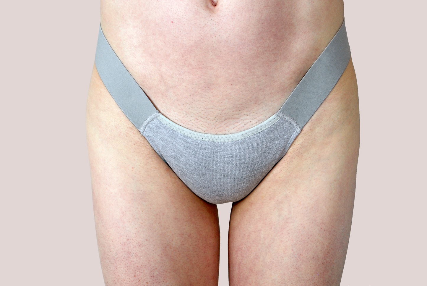 ESSENTIAL TUCK THONG / GREY MARL
