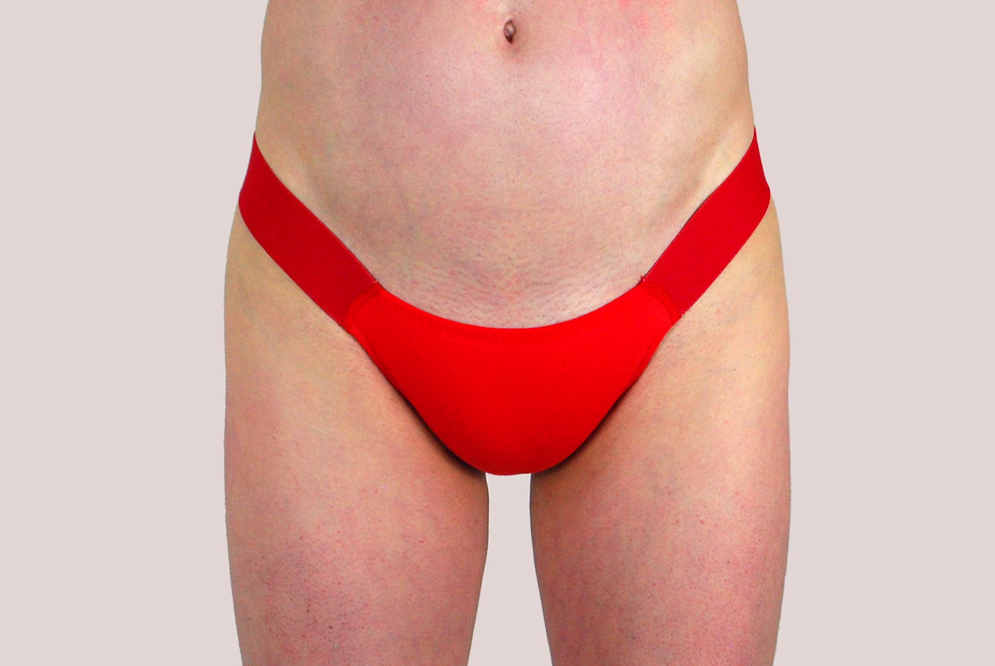 ESSENTIAL TUCK THONG / RED