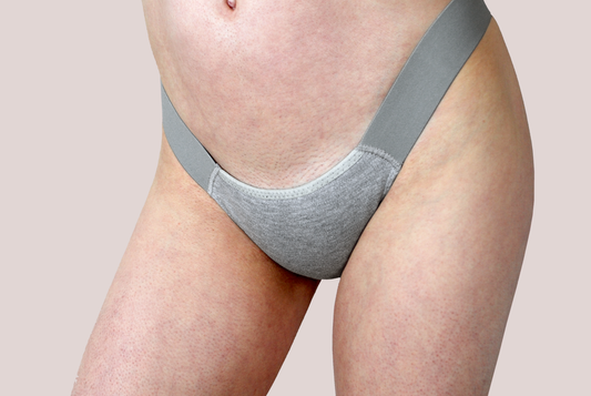 ESSENTIAL TUCK THONG / GREY MARL
